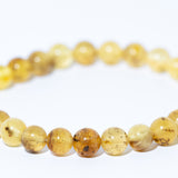 Handmade Natural Polished Amber Bead Bracelet