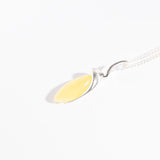 Sleek Amber Twist Pendant Necklace