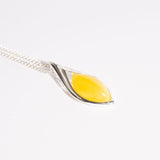 Amber Marquise Pendant Necklace