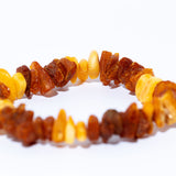 Handmade Earthy Soft Amber Chip Bracelet