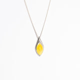 Amber Marquise Pendant Necklace