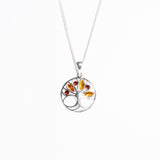 Eternal Roots Amber Pendant Necklace