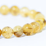 Handmade Natural Polished Amber Bead Bracelet