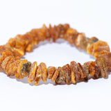 Handmade Natural Raw Amber Chip Bracelet