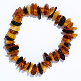 Handmade Bold Multicolor Amber Chip Bracelet