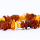 Handmade Earthy Soft Amber Chip Bracelet