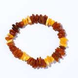 Handmade Earthy Soft Amber Chip Bracelet