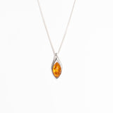 Amber Marquise Pendant Necklace