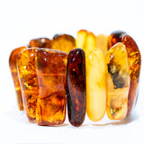 Handmade Large Golden Glow Amber Bracelet