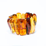 Handmade Large Golden Glow Amber Bracelet