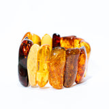 Handmade Large Golden Glow Amber Bracelet