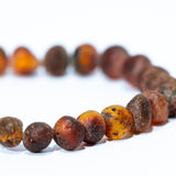 Earthy Amber Bead Kids Bracelet