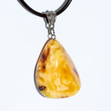 Handmade Elegant Honey Amber Pendant Necklace