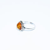 Classic Vintage Amber Stone Ring