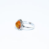 Classic Vintage Amber Stone Ring