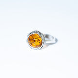 Classic Vintage Amber Stone Ring