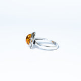 Classic Vintage Amber Stone Ring