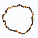 Rustic Amber Bead Necklace