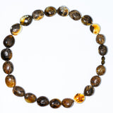 Oval Amber Bead Necklace