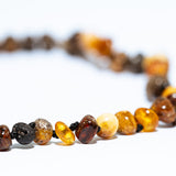 Rustic Amber Bead Necklace