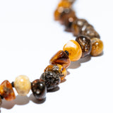 Rustic Amber Bead Necklace