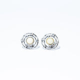 Amber Line Stud Earrings