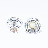 Amber Line Stud Earrings