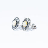 Amber Line Stud Earrings