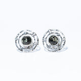 Amber Line Stud Earrings