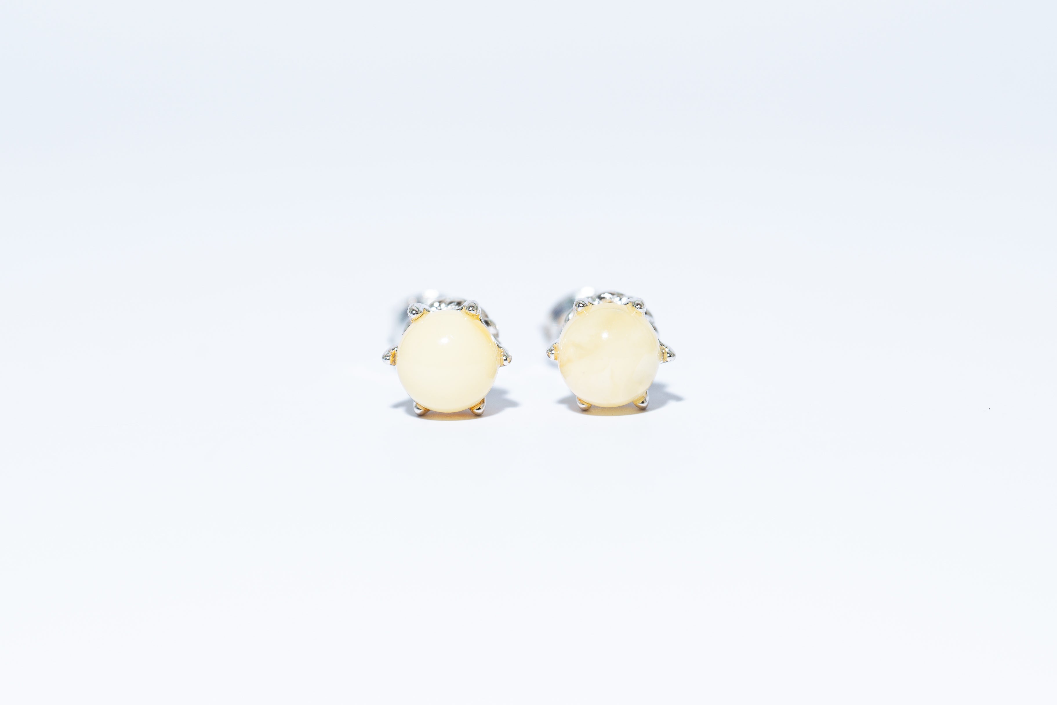 Classic & Modern Amber Stud Earrings