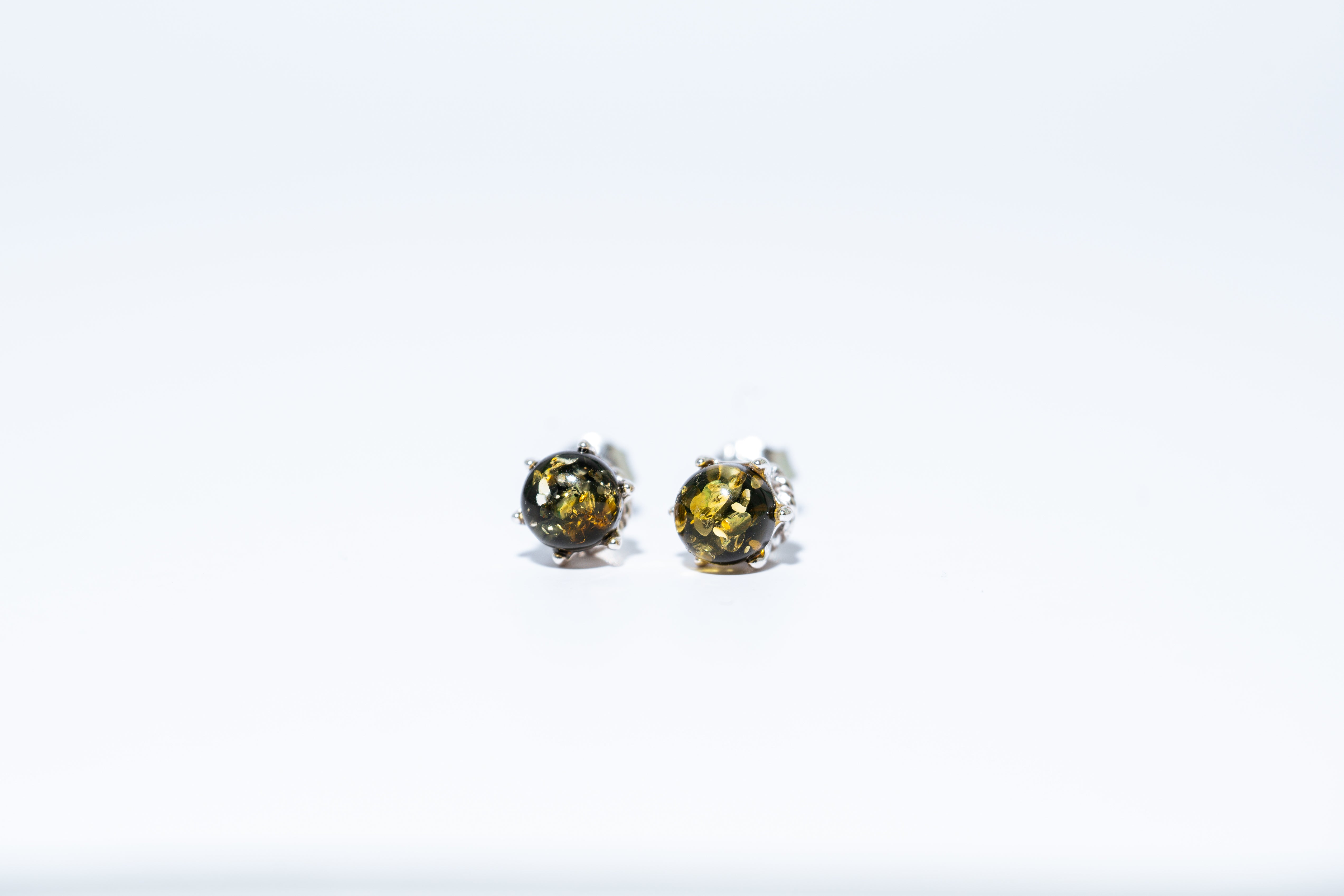 Classic & Modern Amber Stud Earrings