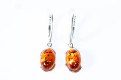 Elegant Classic Baltic Amber Dangle Earrings