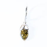 Baltic Amber Teardrop Loop Earrings