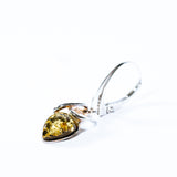 Baltic Amber Teardrop Loop Earrings