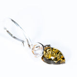 Baltic Amber Teardrop Loop Earrings