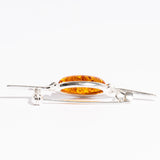 Minimalist Amber Statement Brooch