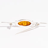 Minimalist Amber Statement Brooch