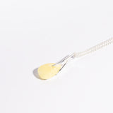 Modern Amber Line Pendant Necklace