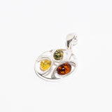 Multicolor-Tone Harmony Amber Pendant