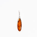 Elegant Oval Amber Pendant