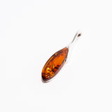 Elegant Oval Amber Pendant