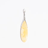 Elegant Oval Amber Pendant