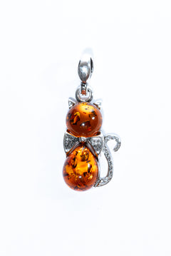 Amber Cat Pendant