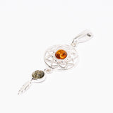 Amber Dreamcatcher Pendant