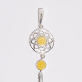 Amber Dreamcatcher Pendant