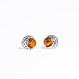 Elegant Amber The moon Earrings stud