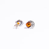 Elegant Amber The moon Earrings stud