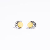 Elegant Amber The moon Earrings stud