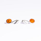 Elegant Key of Note Baltic Amber Earrings Stud