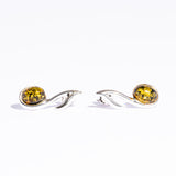 Elegant Key of Note Baltic Amber Earrings Stud